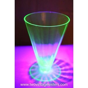 Uranium Vaseline Pilsner Glass Cup